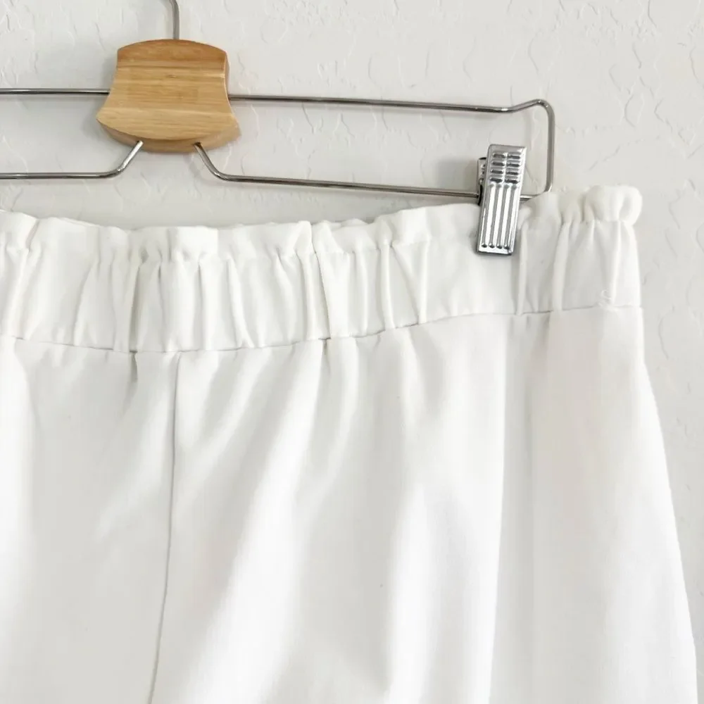 Joie White Pull OnWide Leg Pants Size Large - Picture 4 of 6